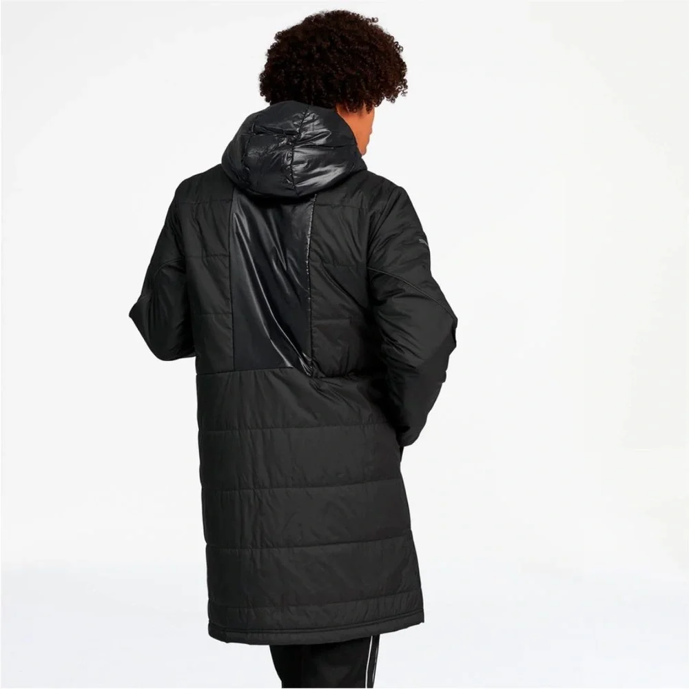 Puma x BMW Motorsport Puffer Long Parka Jacket Black - Picture 3 of 10